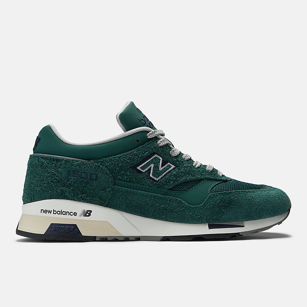 New Balance Made in UK 1500 Shoes Rainforest with Naval Academy and Silver